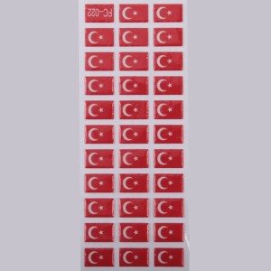 Türkische Flagge Face Sticker Aufkleber